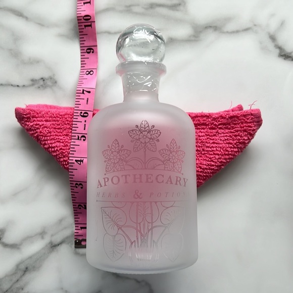 Target Bullseye 2023 - NWT - Frosted Apothecary Bottle w/Decals - Picture 6 of 8